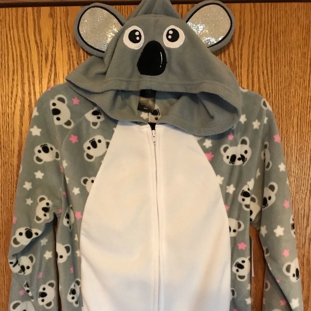 Joe Boxer koala onesie NWT pajamas hoodie warm NEW
